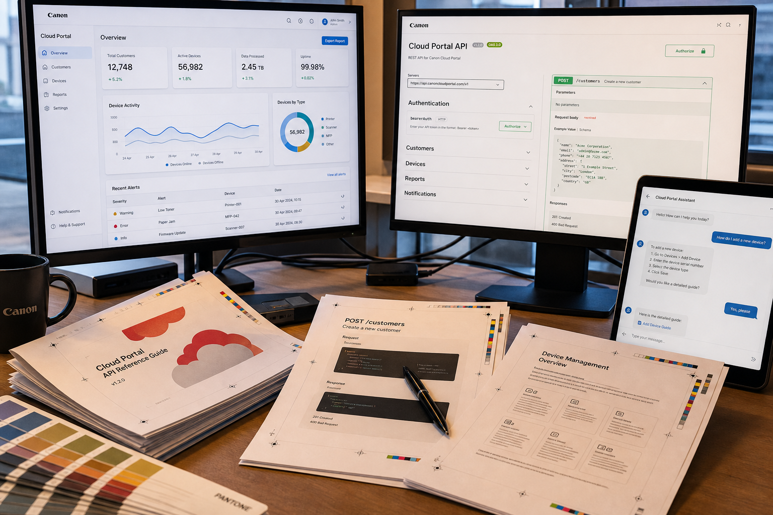 SaaS development production environment with cloud dashboards and proof documentation